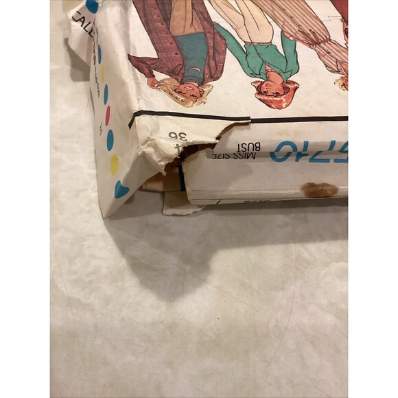 McCalls 5710 70s Dress Top Jacket Coat Pants Career Cut Sz 14 Complete - Picture 10 of 12